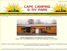 Tablet Screenshot of capervpark.com